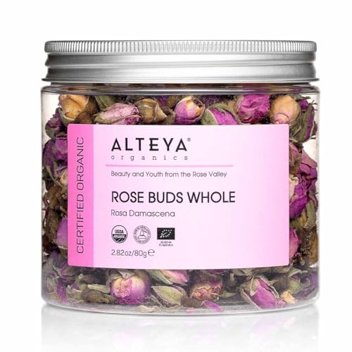 Alteya Organics Rosenknospen Tee 80gr – 100% USDA Bio-zertifiziert Biokräutertee - handgepflückt und direkt vom Rosenanbauer Alteya Organics verkauft Alteya Organics Rosenknospen Tee 80gr – 100% USDA Bio-zertifiziert Biokräutertee - handgepflückt und direkt vom Rosenanbauer Alteya Organics verkauft von Alteya