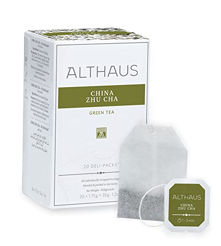 Althaus Tee CHINA ZHU CHA 20 x 1,75g ⋅ Grüner Tee im klassischen Teeaufgussbeutel ⋅ DELI PACK von Althaus