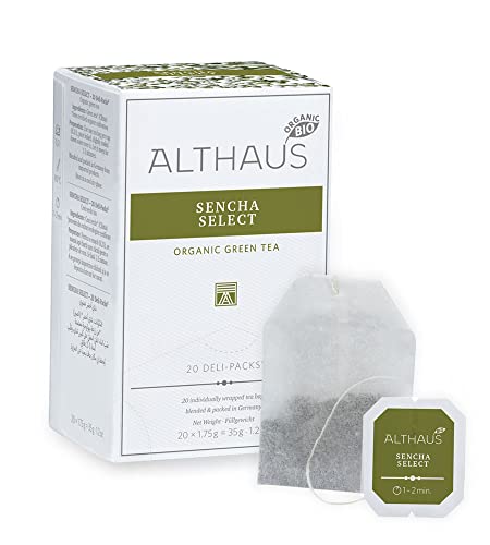 Althaus Deli Pack Sencha Senpai 20 x 1,75g ⋅ Grüner Tee im klassischen Teeaufgussbeutel von Althaus