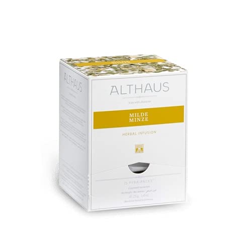 Althaus Milde Minze | premium Kräutertee | Einzigartige Mischung aus Pfefferminze und Nana Minze | belebend und aromatisch | 15 Stück von Althaus