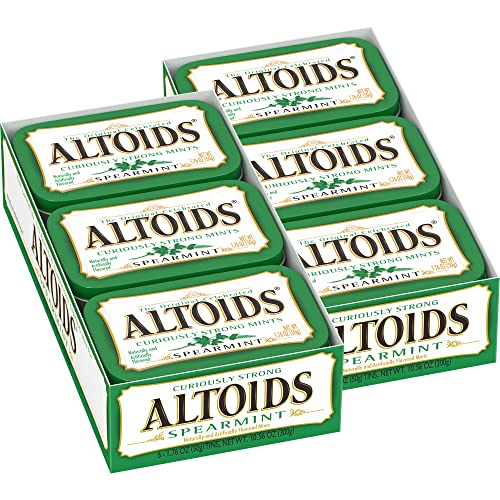 Altoids Seltsam Starke Minze, Spearmint , 49.90 g Doase (Paket mit 12) von Altoids