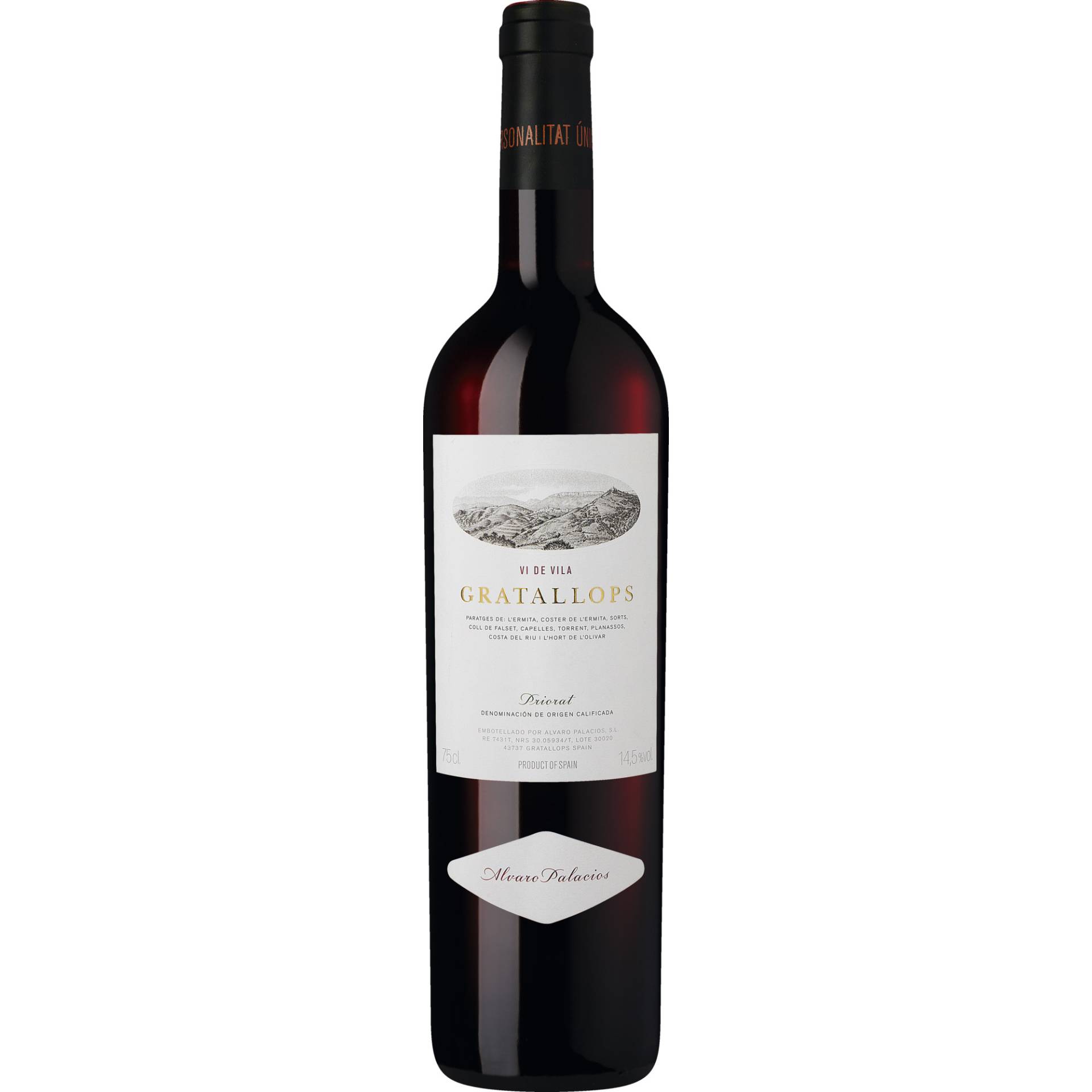 Gratallops Vi de Vila, Priorat DOCa, Katalonien, 2022, Rotwein Gratallops Vi de Vila, Priorat DOCa, Katalonien, 2022, Rotwein von Alvaro Palacios S.L. RE 7431T, NRS 30.05934/T, Lote 60019 43737 Gratallops Spain