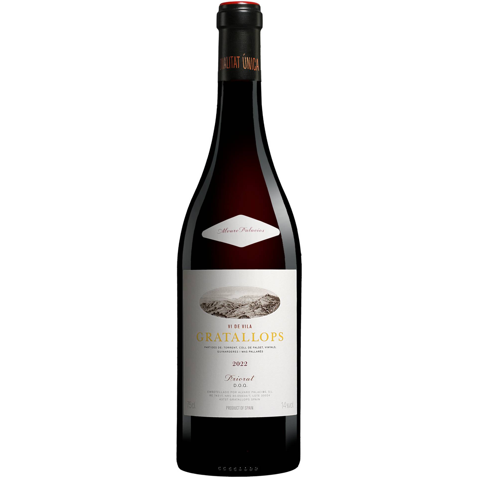 Palacios Priorat »Gratallops Vi de Vila« 2022 0.75L 14% Vol. Rotwein Trocken aus Spanien Palacios Priorat »Gratallops Vi de Vila« 2022 0.75L 14% Vol. Rotwein Trocken aus Spanien von Álvaro Palacios