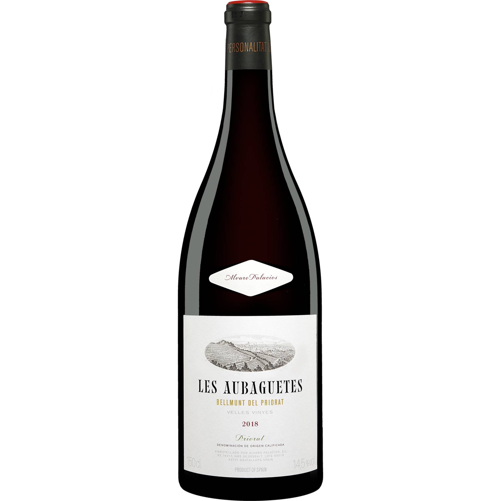 Palacios Priorat »Les Aubaguetes« - 1,5 L. Magnum 2018  1.5L 14.5% Vol. Rotwein Trocken aus Spanien von Álvaro Palacios