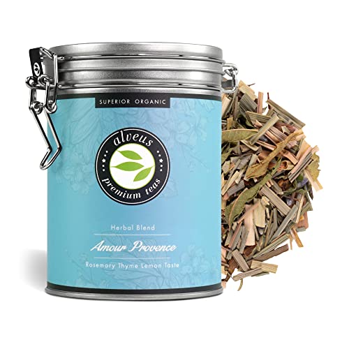 "Amour Provence“ Kräutertee Lose Dose Bio, Thymian Rosmarin Zitronen Geschmacksbombe | ca. 35 Tassen - 100 Gramm Loser Tee von alveus "Amour Provence“ Kräutertee Lose Dose Bio, Thymian Rosmarin Zitronen Geschmacksbombe | ca. 35 Tassen - 100 Gramm Loser Tee von alveus von Alveus
