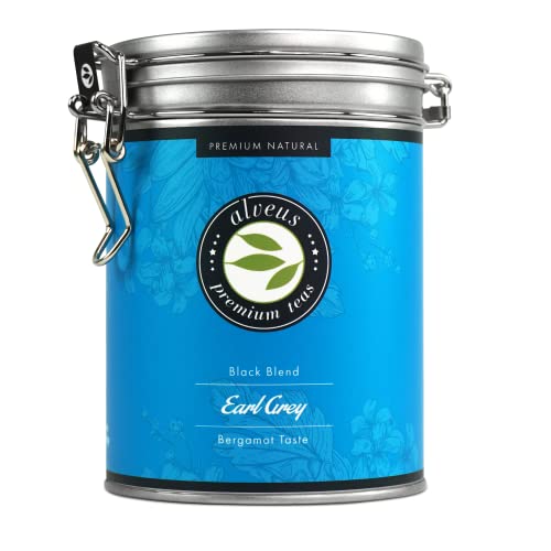 "Earl Grey" Schwarzer Tee aus Südindien Tee Lose, Natürliches Aroma, Bergamott Geschmack Dose 150 Gramm von alveus von Alveus