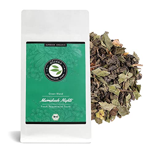 alveus® Marrakesh Nights Organics Elements: Lose Teemischung mit grünem Tee (Gunpowder), Pfefferminze, grüne Minze, 100g Tüte von Alveus