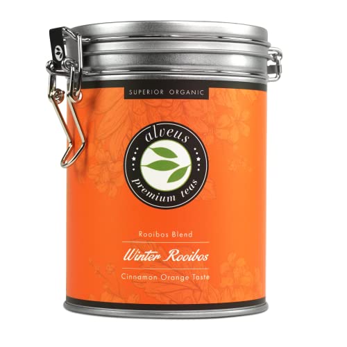 Alveus ''Winter Rooibos BIO'' Rotbuschtee Mischung BIO Tee Lose, Zimt Orangen Geschmack Dose 175 Gramm von Alveus