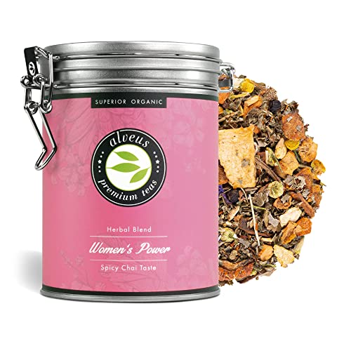 "Women's Power" Chai Tee Lose Bio in Dose Koffeinfrei, Kräutertee ohne Aroma und Ideal für Latte - ca. 35 Tassen (100 Gramm) von alveus von Alveus