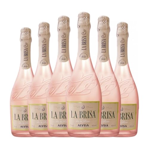 Alvisa La Brisa Dry Rosé Trocken La Mancha 75 cl Rosé Sekt (Karton mit 6 Flaschen von 75 cl) von Alvisa