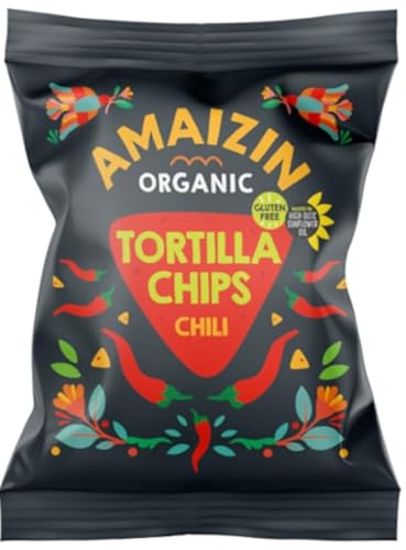 Amaizin Bio Tortilla Chips Chili 15x75g GGB - Mexikanische Tortillachips mit Chiligeschmack Amaizin Bio Tortilla Chips Chili 15x75g GGB - Mexikanische Tortillachips mit Chiligeschmack von Amaizin