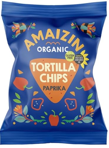 Amaizin Bio Tortilla Chips Paprika 15x75g GGB - Mexikanische Tortillachips mit Paprikageschmack Amaizin Bio Tortilla Chips Paprika 15x75g GGB - Mexikanische Tortillachips mit Paprikageschmack von Amaizin