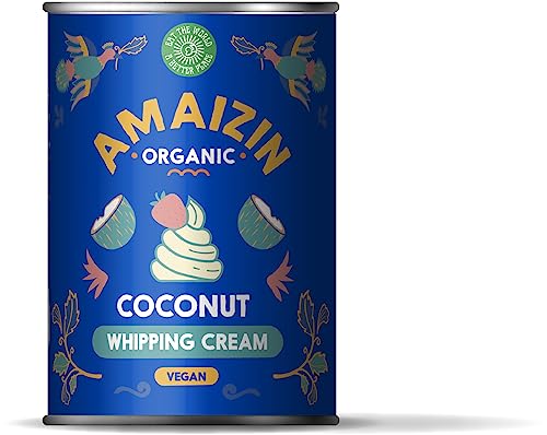 Amaizin Bio kokosnuss vegane Schlagsahne (2 x 400 ml) von Amaizin