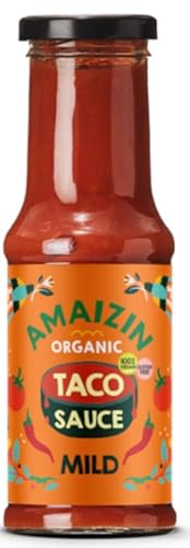 Amaizin Taco Sauce mild 6x220g - köstliche, milde Taco BIO Soße, alle Zutaten stammen aus biologischem Anbau. Amaizin Taco Sauce mild 6x220g - köstliche, milde Taco BIO Soße, alle Zutaten stammen aus biologischem Anbau. von Amaizin