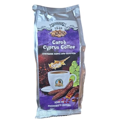 Johannisbrotkaffee Griechisch Zypern Gebraten von Amalia - Kann in kalten/heißen Getränken, Gebäck, Kuchen, Milchshakes - von Top-Qualität Carobs - 1 Packung von 100g verwendet werden Johannisbrotkaffee Griechisch Zypern Gebraten von Amalia - Kann in kalten/heißen Getränken, Gebäck, Kuchen, Milchshakes - von Top-Qualität Carobs - 1 Packung von 100g verwendet werden von Amalia