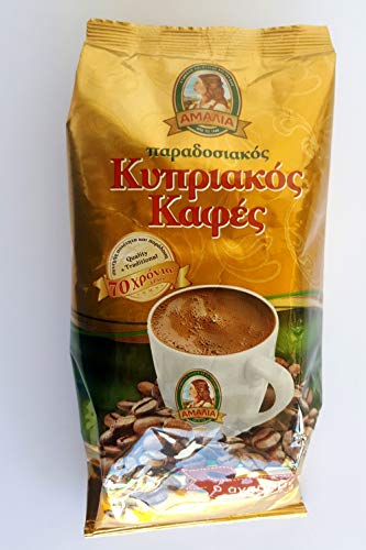Traditioneller Kaffee aus Zypern, griechischer Amalia-Kaffee, gemahlener, 1 Packung, 200 g Traditioneller Kaffee aus Zypern, griechischer Amalia-Kaffee, gemahlener, 1 Packung, 200 g von Amalia