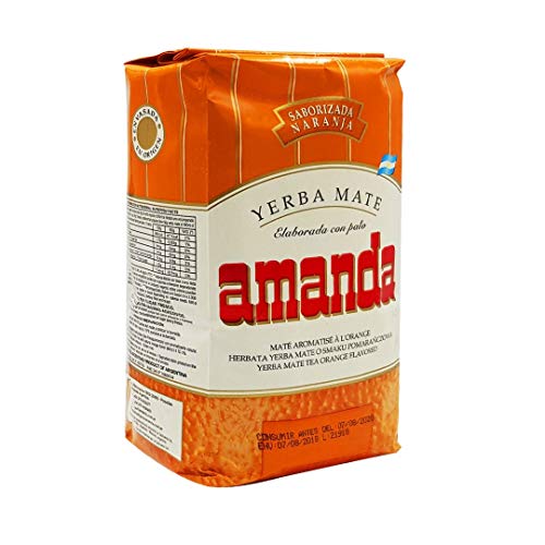 Amanda Mate Tee Naranja 500g | Argentinien yerba mate-tee mit Orange | Mate-Tee loose leaf 500g von Amanda