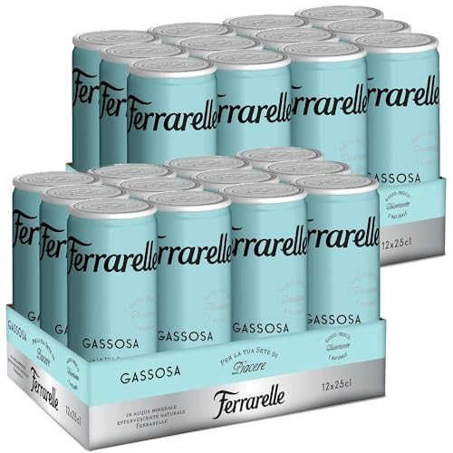 Amanti taste and passion Ferrarelle Gassosa, alkoholfreies Getränk, Efferverscente, Durstlöscher, 24 Aluminium-Dosen à 25 ml, plastikfrei, Zitronenaroma Amanti taste and passion Ferrarelle Gassosa, alkoholfreies Getränk, Efferverscente, Durstlöscher, 24 Aluminium-Dosen à 25 ml, plastikfrei, Zitronenaroma von Amanti taste and passion