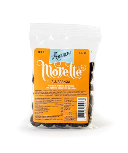 Amarelli - Morette Lakritz mit natürlichem Orangenaroma - 100 gr von Amarelli