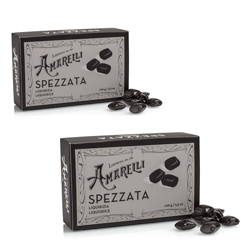 Amarelli - Spezzata Lakritz mit seiner und unverwechselbaren Geschmack - 2x100 gr von Amarelli