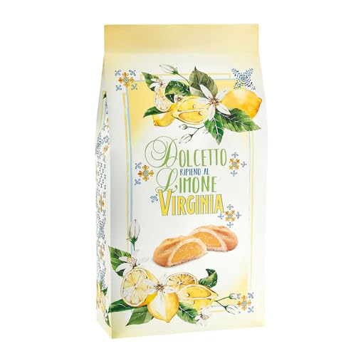 Amarettini Virginia | Italienisches Gebäck mit Zitronenfüllung | mürbes Feingebäck mit fruchtigem Aroma – ideal zu Kaffee oder Eis | 180 g Amarettini Virginia | Italienisches Gebäck mit Zitronenfüllung | mürbes Feingebäck mit fruchtigem Aroma – ideal zu Kaffee oder Eis | 180 g von Amaretti Virginia
