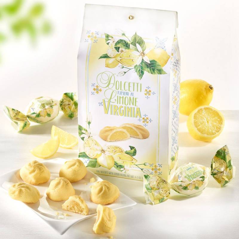 Italienisches Gebäck mit Zitronenfüllung von Amaretti Virginia