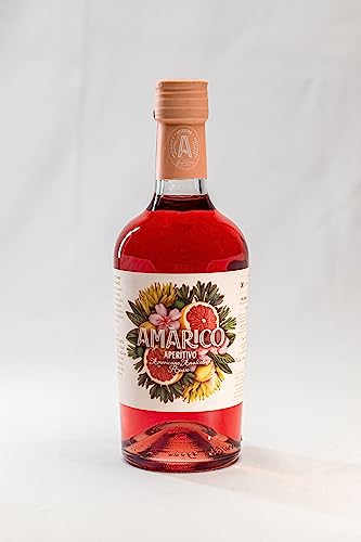 Amàrico Rosso – Alkoholfreier italienischer Aperitif – Elegant und komplex mit Noten von Kirsche und Grapefruit – Spritz Lovers – 50 cl von Amàrico