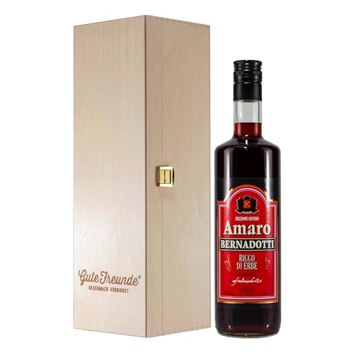 Amaro Bernadotti Kräuterlikör mit Geschenk-Holzkiste Amaro Bernadotti Kräuterlikör mit Geschenk-Holzkiste von Amaro