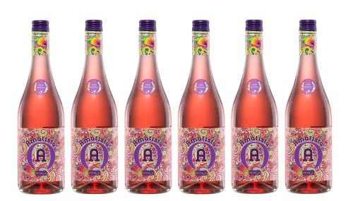 6x 0,75l - Anecoop - Amatista - Moscato Rosado - Frizzante - Valencia D.O. - Spanien - Rosé-Perlwein süß von Amatista