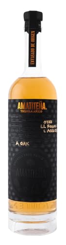 Amatiteña Tequila Añejo | 100% Agave Tequila | Traditionelle Herstellung | Aromen von gekochter Agave, Karamell, Eiche, Vanille und Rauch | 1 x 700ml | 42% vol Amatiteña Tequila Añejo | 100% Agave Tequila | Traditionelle Herstellung | Aromen von gekochter Agave, Karamell, Eiche, Vanille und Rauch | 1 x 700ml | 42% vol von Amatiteña