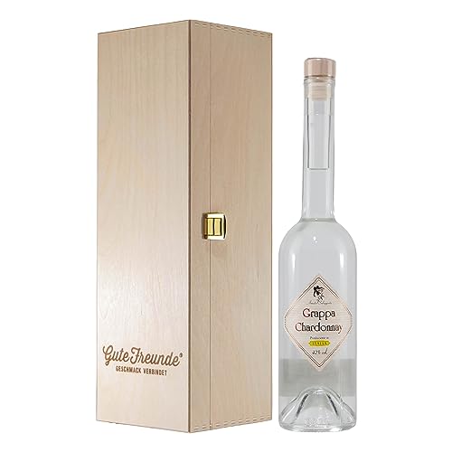 Amato Soleggiato Grappa Chardonnay mit Geschenk-Holzkiste Amato Soleggiato Grappa Chardonnay mit Geschenk-Holzkiste von Amato