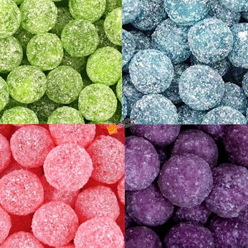 Barnetts Mega Sour Sweets - 4 x 100g Bags - Super Sour Hard Sweets Himbeere Apfel Kirsche bösartige Veilchen saure Süßigkeiten Barnetts Mega Sour Sweets - 4 x 100g Bags - Super Sour Hard Sweets Himbeere Apfel Kirsche bösartige Veilchen saure Süßigkeiten von AmazValue Global