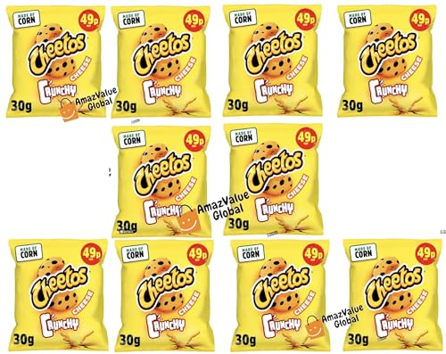 Cheetos Crunchy Cheese Snacks Chips 30g (10er Pack) von AmazValue Global