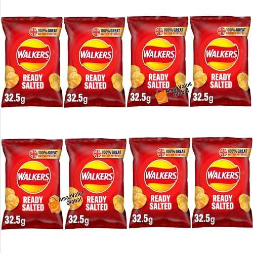 Walkers Fertige gesalzene Kartoffelchips - 8 x 32.5g Pack Walkers Fertige gesalzene Kartoffelchips - 8 x 32.5g Pack von AmazValue Global