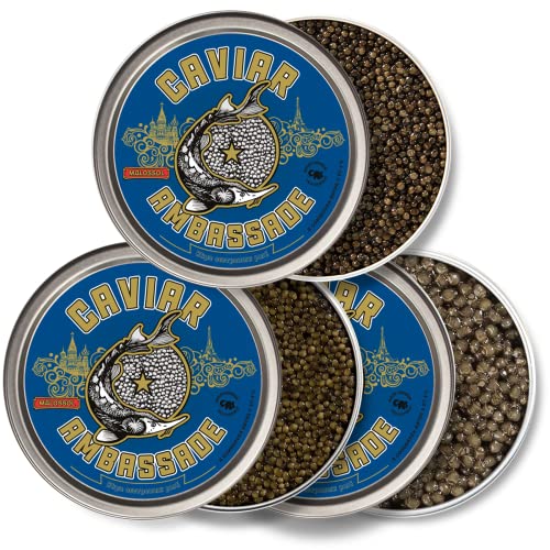 CAVIAR AMBASSADE – Kaviar Beluga, Oscietre, Baeri - 3 X 100g von Ambassade