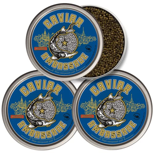 CAVIAR AMBASSADE – Kaviar Oscietre Französisch - 3 X 100g von Ambassade