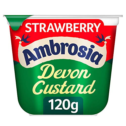 Ambrosia Strawberry Flavour Custard Pots - Pack Size = 12x120g von Ambrosia