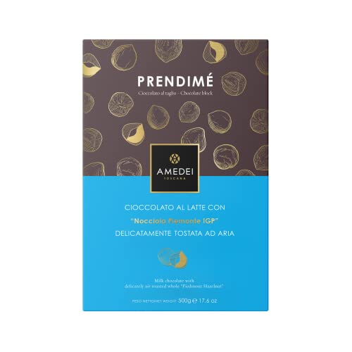Amedei Toscana - "Prendimé" Block Milk Schokolade mit Haselnüssen, 500gr von Amedei