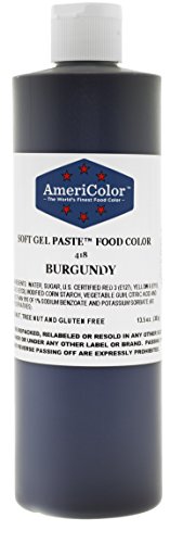 BURGUNDY 13.5 Ounce Soft Gel Paste Food Color by AmeriColor von AmeriColor
