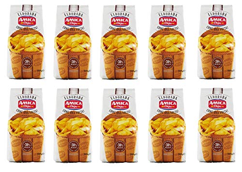 10x Amica Chips Eldorada Come una Volta Kartoffelchips dicker und knuspriger Schnitt 130g glutenfreie Kartoffel chips 10x Amica Chips Eldorada Come una Volta Kartoffelchips dicker und knuspriger Schnitt 130g glutenfreie Kartoffel chips von Amica