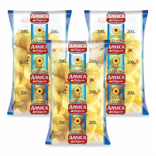 3x Amica Chips Patatine salate 'Kartoffelchips gesalzen', 500 g 3x Amica Chips Patatine salate 'Kartoffelchips gesalzen', 500 g von Amica