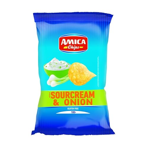 Sourcream & Onion Kartoffelchips mit Sauerrahm & Zwiebel-Geschmack Amica 100g Sourcream & Onion Kartoffelchips mit Sauerrahm & Zwiebel-Geschmack Amica 100g von Amica