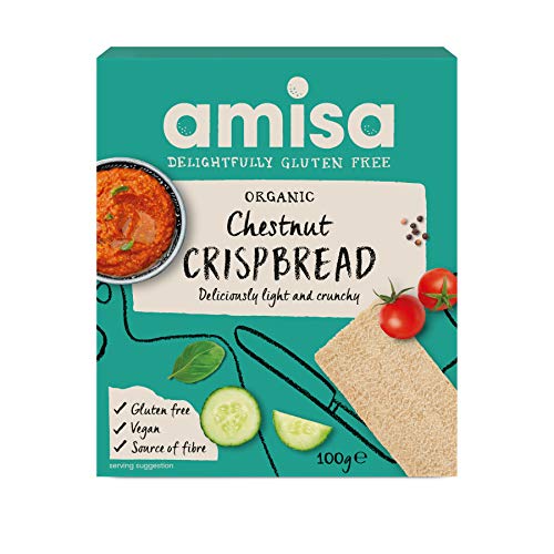 Amisa Organic Gluten Free Chestnut Crispbread 100g von Amisa