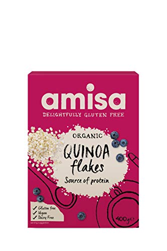 Amisa Organic Gluten Free Quinoa Flakes (Pack of 3) von Amisa