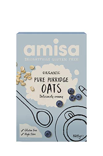 Organic Gluten Free Pure Porridge Oats - 325g von Amisa