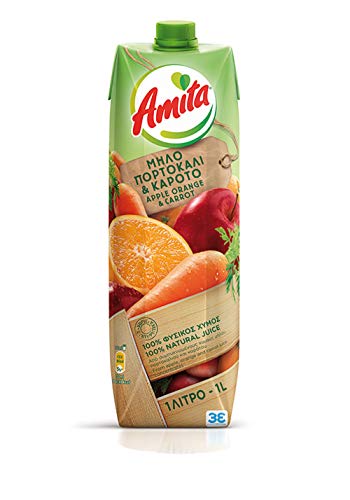 Apfel- Orange- Karotten Fruchtsaft 100% (1L) Amita von Amita