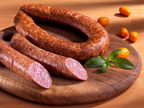 Herzhafte Grobe Kümmelstreichmettwurst | Halbe Stange ca. 300g | Handgemachte Delikatesse mit aromatischem Kümmel von Die Ammerländer Schinkendiele