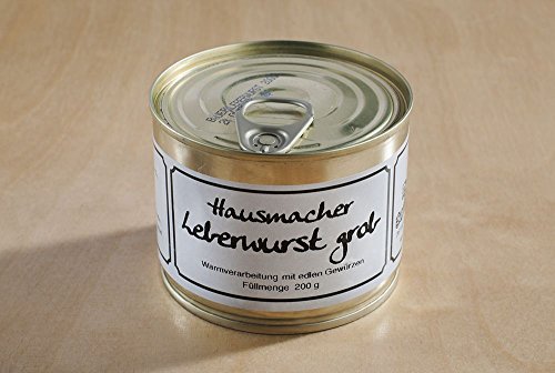 Grobe Leberwurst - Hausgemacht | 200g Dose von Ammerländer Schinkendiele