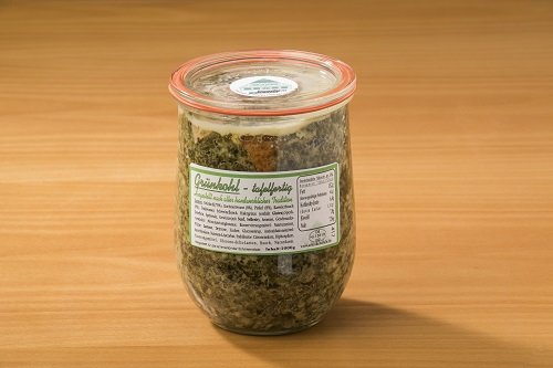 Tafelfertiger Grünkohl mit Kasselerbauch, Kochwurst & Pinkel | 1000g im Glas | Norddeutsches Genusserlebnis von Ammerländer Schinkendiele