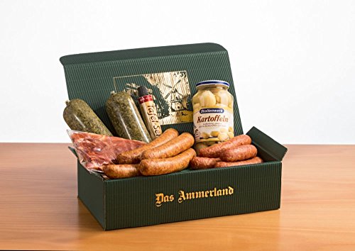 Grünkohl-Präsent Nr. 87 | Geschenkset mit köstlichem Grünkohl und begleitenden Leckereien | Perfekt für traditionelle Genussmomente von Ammerländer Schinkendiele